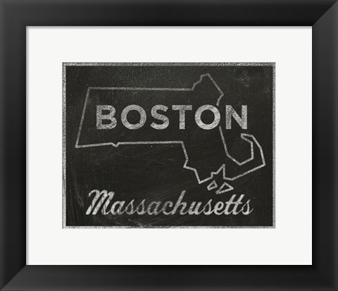 Framed Boston, Massachusetts Print