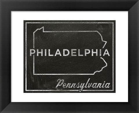 Framed Philadelphia, Pennsylvania Print