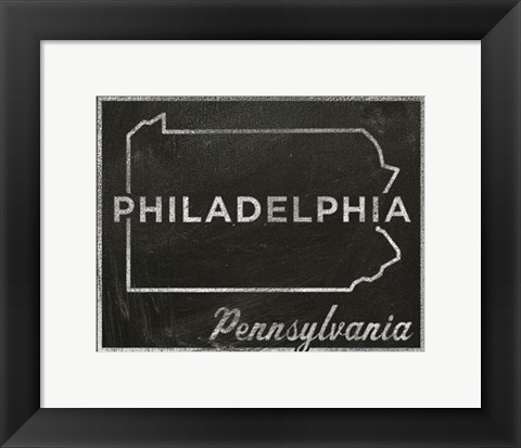 Framed Philadelphia, Pennsylvania Print