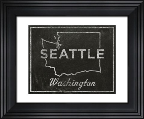 Framed Seattle, Washington Print