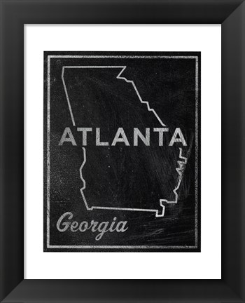 Framed Atlanta, Georgia Print