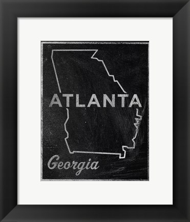 Framed Atlanta, Georgia Print