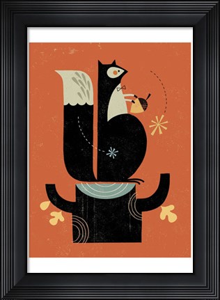 Framed Mr. Squirrel Print