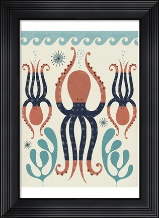 Framed Octopus Garden Print