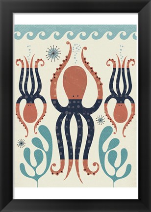 Framed Octopus Garden Print