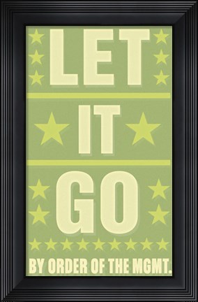 Framed Let it Go Print