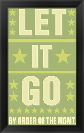 Framed Let it Go Print