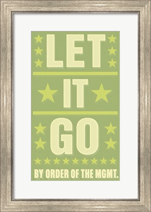 Framed Let it Go Print