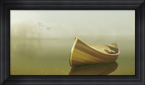 Framed Alone in the Mist 2 Print