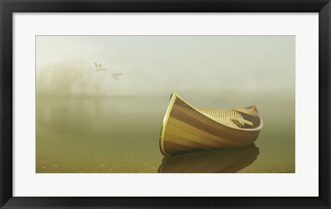 Framed Alone in the Mist 2 Print