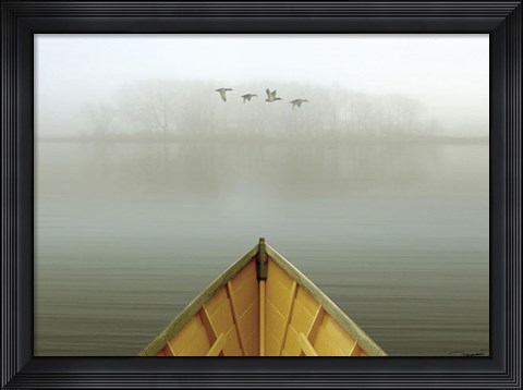 Framed Alone in the Mist 3 Print