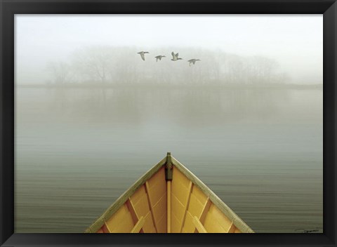 Framed Alone in the Mist 3 Print