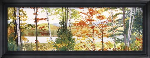 Framed Autumn Lake III Print