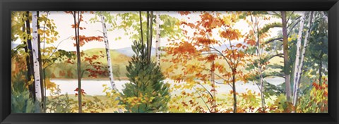 Framed Autumn Lake III Print