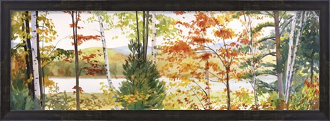Framed Autumn Lake III Print