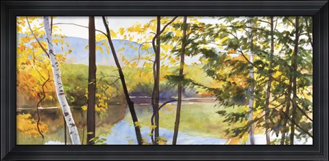 Framed Autumn Lake IV Print