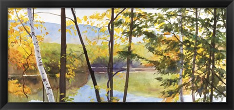 Framed Autumn Lake IV Print