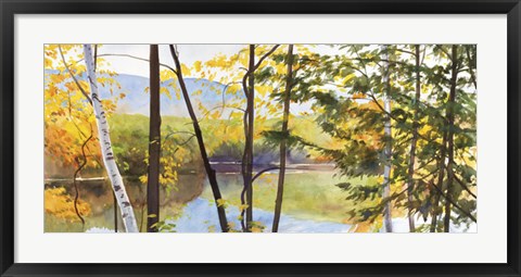 Framed Autumn Lake IV Print