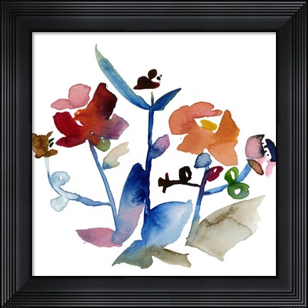 Framed Nouveau Boheme No. 1 - Japanese Garden Series Print