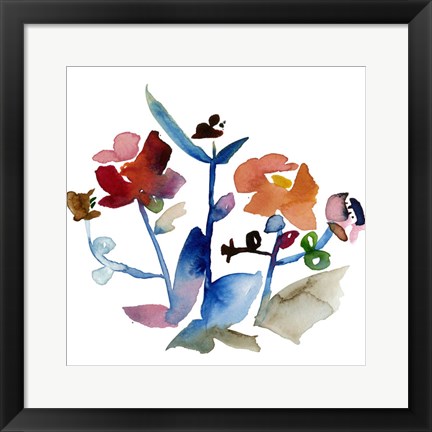 Framed Nouveau Boheme No. 1 - Japanese Garden Series Print