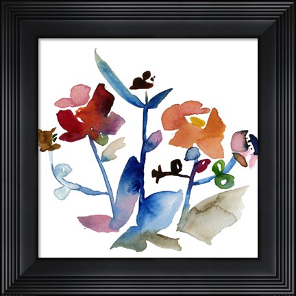 Framed Nouveau Boheme No. 1 - Japanese Garden Series Print