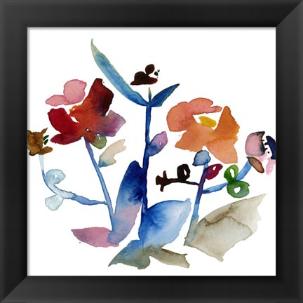 Framed Nouveau Boheme No. 1 - Japanese Garden Series Print