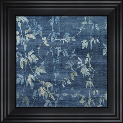 Framed Denim Branches II Print