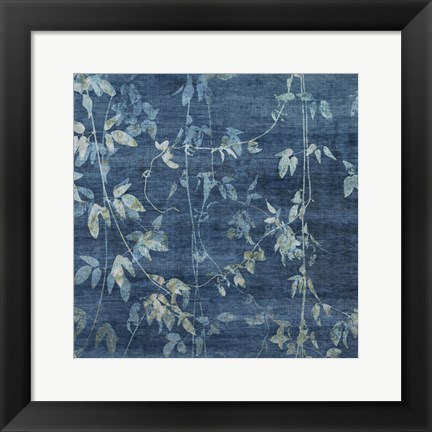 Framed Denim Branches II Print