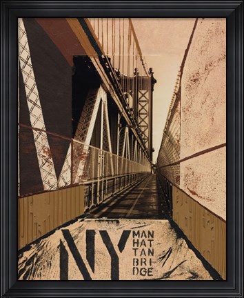 Framed Manhattan Bridge Print