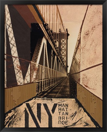 Framed Manhattan Bridge Print