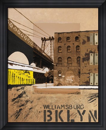 Framed Williamsburg, Brooklyn Print