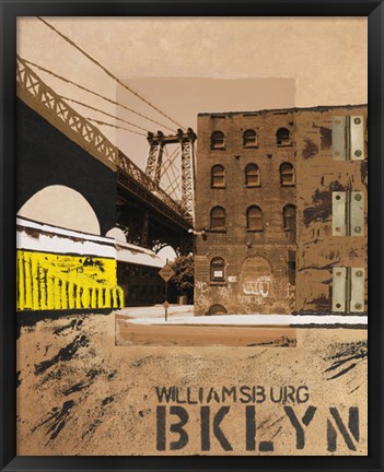 Framed Williamsburg, Brooklyn Print