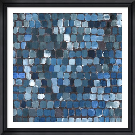 Framed Cobalt Cobbles Print