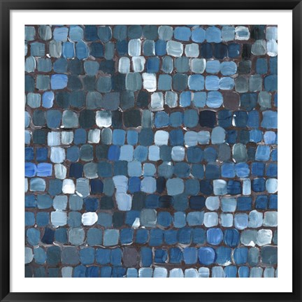 Framed Cobalt Cobbles Print