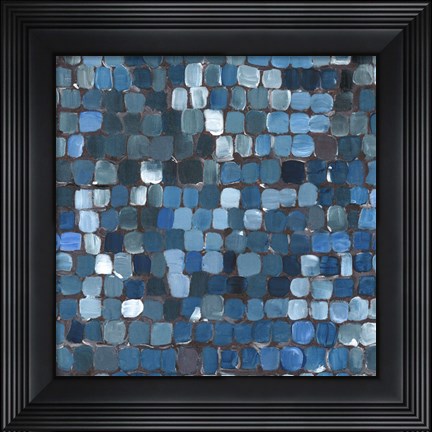 Framed Cobalt Cobbles Print