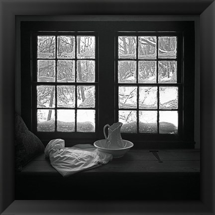 Framed Window Seat Blizzard Print