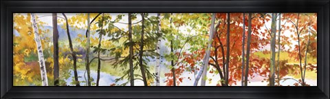 Framed Autumn Lake II Print