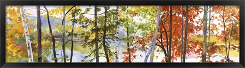 Framed Autumn Lake II Print
