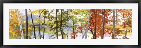 Framed Autumn Lake II Print