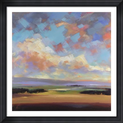 Framed Sky and Land III Print