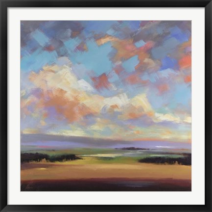 Framed Sky and Land III Print