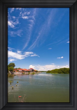 Framed Bali, Indonesi, Serangan, port Print