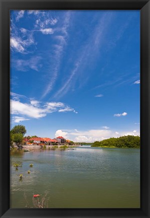 Framed Bali, Indonesi, Serangan, port Print