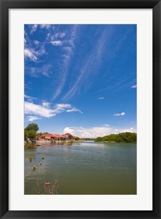 Framed Bali, Indonesi, Serangan, port Print