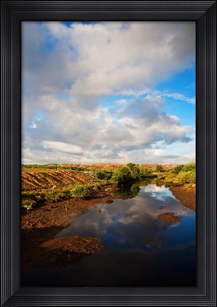 Framed Bali, Indonesia Suwung Waste dump, Serangan island Print