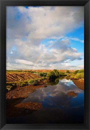 Framed Bali, Indonesia Suwung Waste dump, Serangan island Print