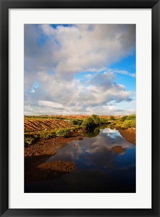 Framed Bali, Indonesia Suwung Waste dump, Serangan island Print