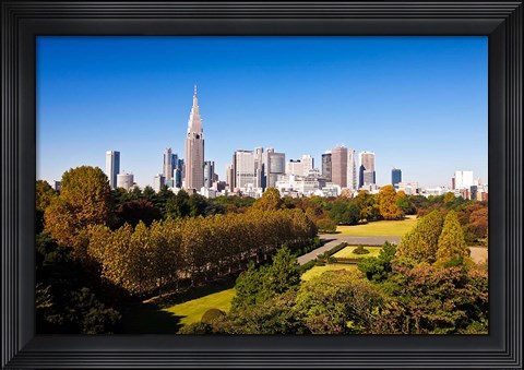 Framed Japan Tokyo Shinjuku District, Shinjuku Gyoen Garden Print