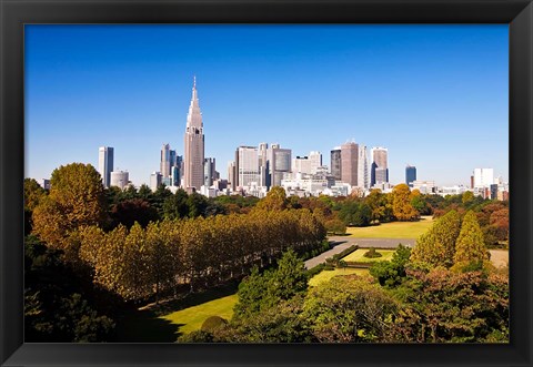 Framed Japan Tokyo Shinjuku District, Shinjuku Gyoen Garden Print