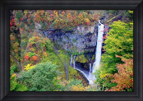 Framed Kegon waterfall of Nikko, Japan Print